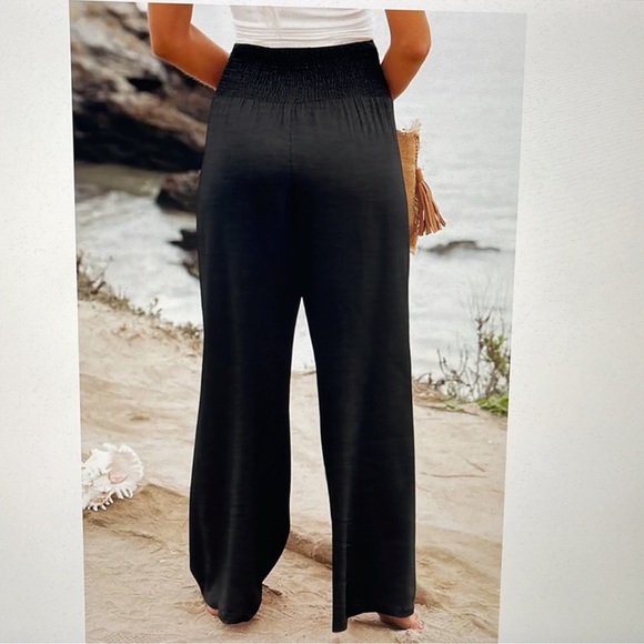 NWOT 3X Wide Leg Pants Plus Size - Black - Picture 2 of 4